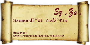 Szemerédi Zsófia névjegykártya