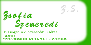 zsofia szemeredi business card